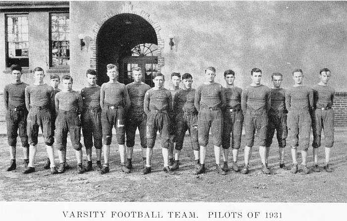 1931 Pilots Varsity Football Team