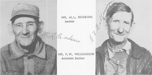 1953 Custodians M. L. Beshears and F. W. Williamson