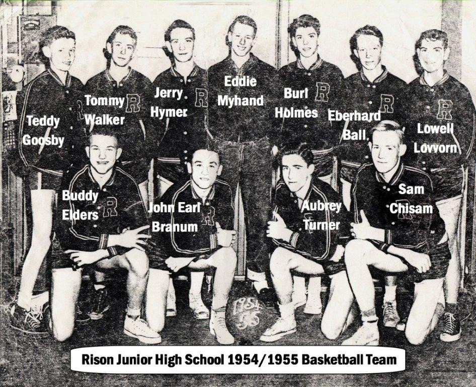 Rison Jr. High School 1954/1955 Basketball