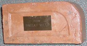 A brick from the Dallas Mill