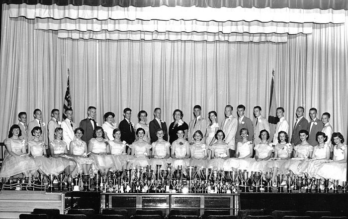 The 9th Grade graduating class of 1956